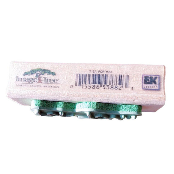 EK Success Image Tree Rubber Stamps - Script “For You” IT15A - Picture 7 of 9